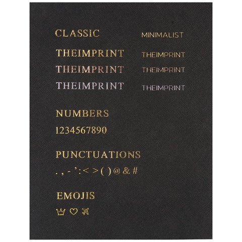 Personalized Saffiano Keychain - Black