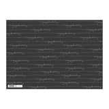 Wrapping Paper - Happy Birthday Black (12 pieces)