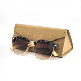 Personalized Bamboo Sunglasses with name (Clubmaster Brown) (est 6-8 working days)