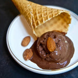 Dark Chocolate, Sea Salt Caramel, Almond Ice Cream