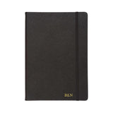 Personalized A5 Saffiano Notebook - Black