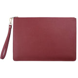 Personalized Large Saffiano Pouch - Burgundy - Self Pick Up