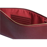 Personalized Large Saffiano Pouch - Burgundy - Self Pick Up