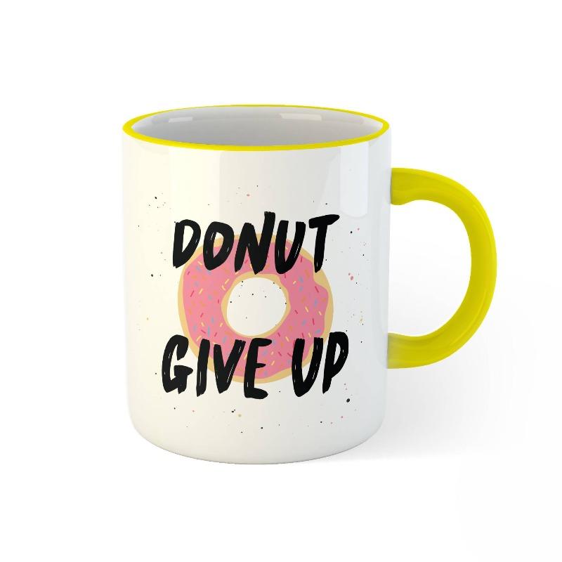 Donut Give Up Personalised Mug