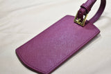 Personalized Saffiano Luggage Tag - Burgundy - Self Pick Up