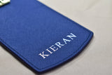Personalized Saffiano Luggage Tag - Navy