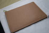 Personalized Large Saffiano Pouch - Nude