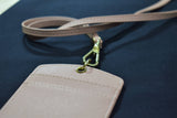 Personalized Saffiano ID Cardholder Lanyard - Nude - Self Pick Up