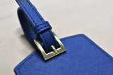 Personalized Saffiano Luggage Tag - Navy - Self Pick Up