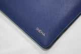 Personalized Small Saffiano Pouch - Navy