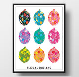 Durian Patterns Singapore Print