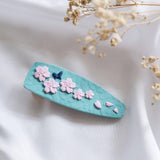 Sakura Cherry Blossom Polymer Clay Handmade Hair Clip