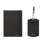 Personalized Work Bundle Set - ID Cardholder Lanyard & A5 Notebook - Self Pick Up