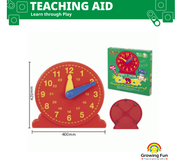 Gigo Teaching Aid - Magnetic Teaching Clock