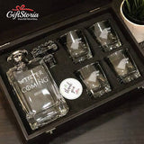 Personalized "Winter Night" Whiskey Decanter Set