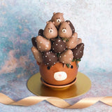 More Love than You Can Bear | Fresh Fruit Arrangement with Chocolate Dipped Strawberry Animal Pot