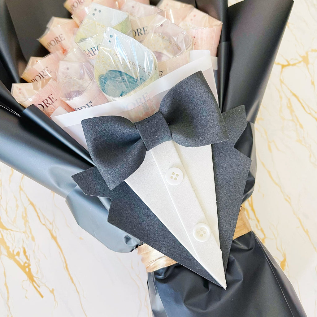Gentleman Money Bouquet For Him (Custom Amount) Giftr Singapore's