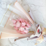 Flower Bouquet - Pinky Wish Chocoberry | Chocolate Dipped Strawberry Fresh Fruit Arrangement with Rose Flower Bouquet