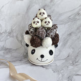 Fruit Bouquet- Panda | Fresh Fruit Arrangement with Chocolate Dipped Strawberry Animal Pot