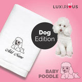 Personalised Towel Baby Poodle