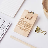 Personalized Wooden Card Shape USB Flash Drive (6-8 Working Days)