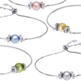 Kelvin Gems Luna Swarovski Crystal Pearl Adjustable Bracelet