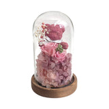 Katsumi Bear Preserved Flower Dome with LED Light