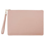 Personalized Large Saffiano Pouch - Nude - Self Pick Up
