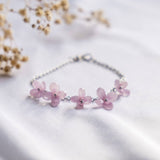 Haru Hana Spring Flower Hydrangea Pink Handmade Bracelet