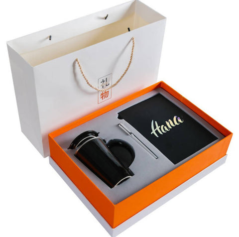 Mug & Customize Initial A5 Note Book Gift Set