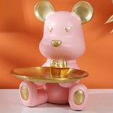 Bear Stand with Jewelry Gold Holder