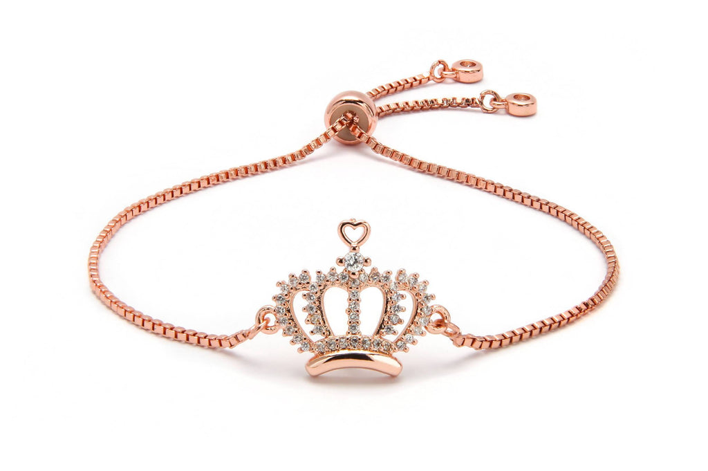 Kelvin Gems Luna Rosey Crown Adjustable Bracelet