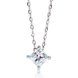 Kelvin Gems Multiway Princess Pendant Necklace Made With Swarovski Zirconia