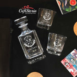 Personalized Whiskey Decanter Set (Design 9)