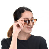 Personalized Bamboo Sunglasses with name (Clubmaster Brown) (est 6-8 working days)