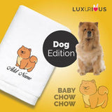 Personalised Towel Baby Chow Chow