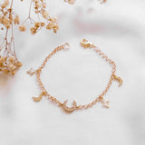Moon Sparkle Gold Handmade Bracelet