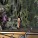 Personalized Wooden Necklace with Engaved Name (Est 6-8 working days)