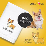 Personalised Towel Baby Corgi