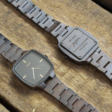 Personalized Wooden Watch - Joven Ebony (1 year warranty) (est 6-8 working days )